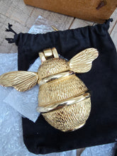 Load image into Gallery viewer, Perfectly Imperfect Solid Brass Bumble Bee Door Knocker - Gold - Brass Finish