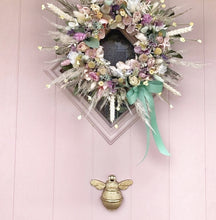 Load image into Gallery viewer, Solid Brass Bumble Bee Door Knocker - Gold - Brass Finish