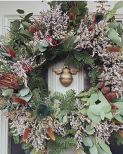 Load image into Gallery viewer, Solid Brass Bumble Bee Door Knocker - Gold - Brass Finish