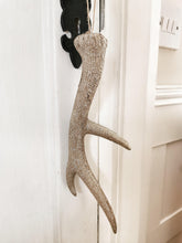 Load image into Gallery viewer, Large Hanging Gold Glitter Antler - 30cm - Our Little Nest Interiors