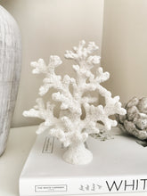 Load image into Gallery viewer, White Stone Resin Decorative Coral