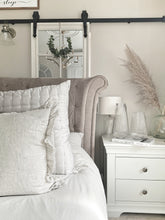 Load image into Gallery viewer, Glass ribbed vase - 2 sizes available