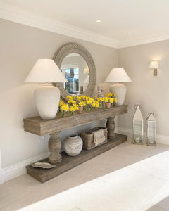 Beatrice Premium Washed 240cm Wooden Console Table