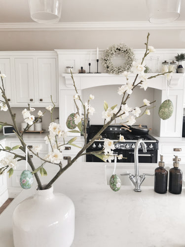 Hanging Ditsy Floral Paper Easter Eggs