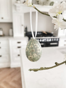 Hanging Ditsy Floral Paper Easter Eggs