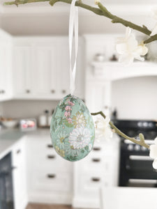 Hanging Ditsy Floral Paper Easter Eggs