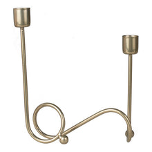 Load image into Gallery viewer, 

New
Metal Swirl Gold Christmas Candle Holder
