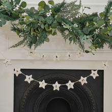 Load image into Gallery viewer, Felt White Star &quot;Merry Christmas&quot; Bunting

