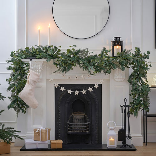Luxury 3 Meter Eucalyptus and White Berry Garland