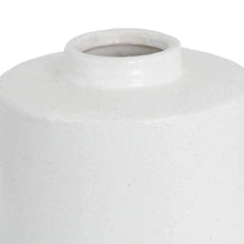 Load image into Gallery viewer, &quot;Willow&quot; White and Grey Detailed Ceramic Vase
