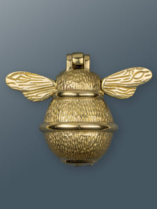 Solid Brass Bumble Bee Door Knocker - Gold - Brass Finish