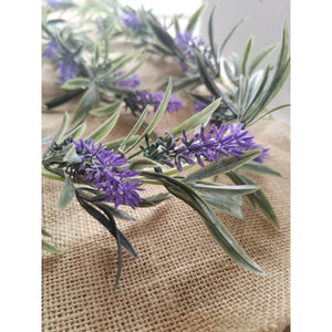 Artifical realistic long lavender garland