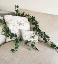 Load image into Gallery viewer, Long artificial green ivy Garland brown stem
