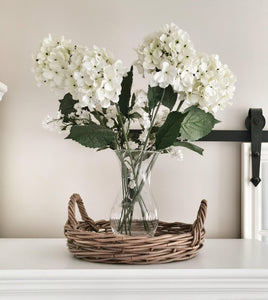 Round Chunky Kubu Wicker Tray