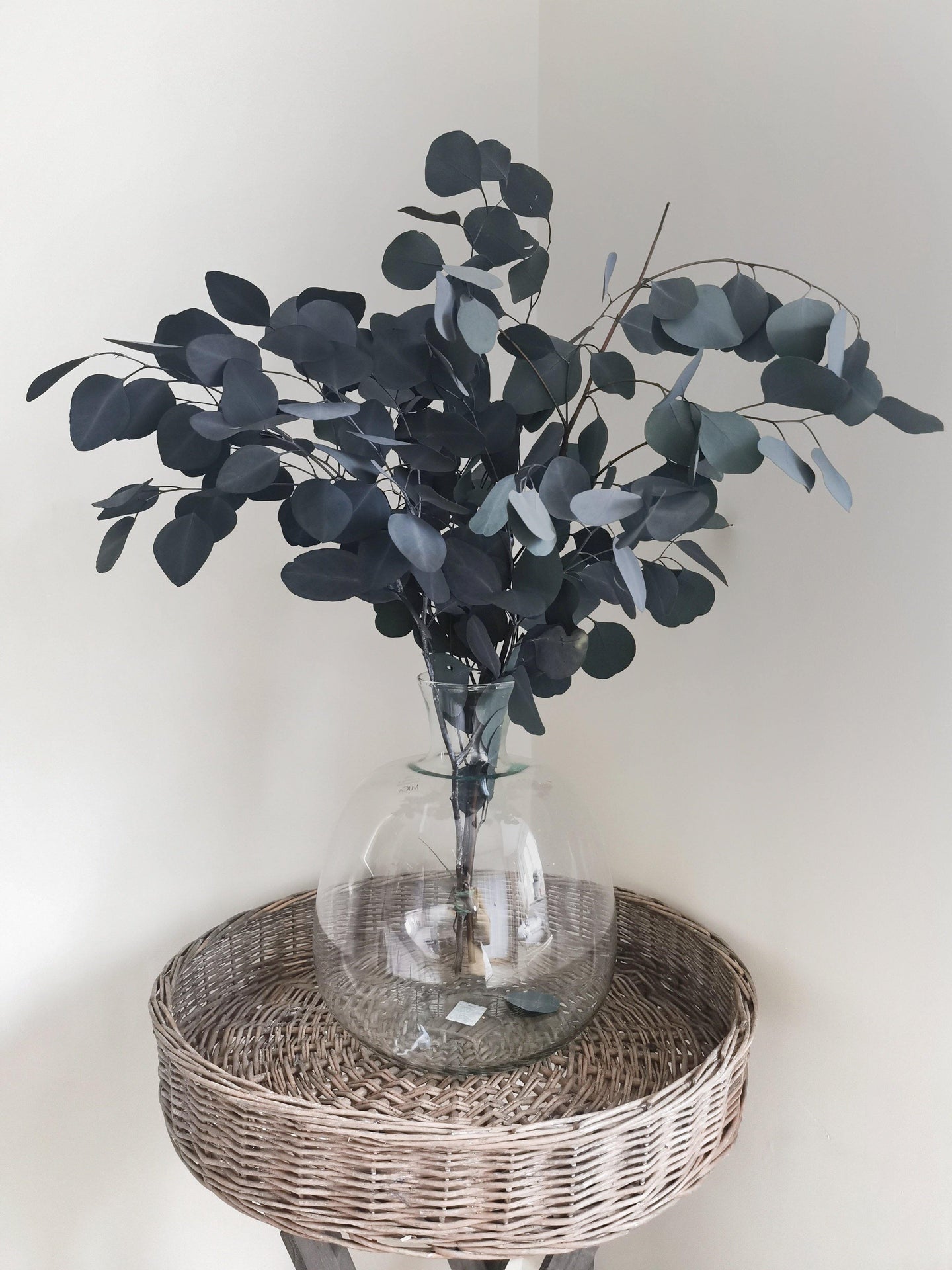 Bubble Shaped Glass Bottle Neck Vase 