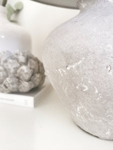 Coco Stone Lamp with Grey Shade