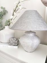 Load image into Gallery viewer, Coco Stone Lamp with Grey Shade
