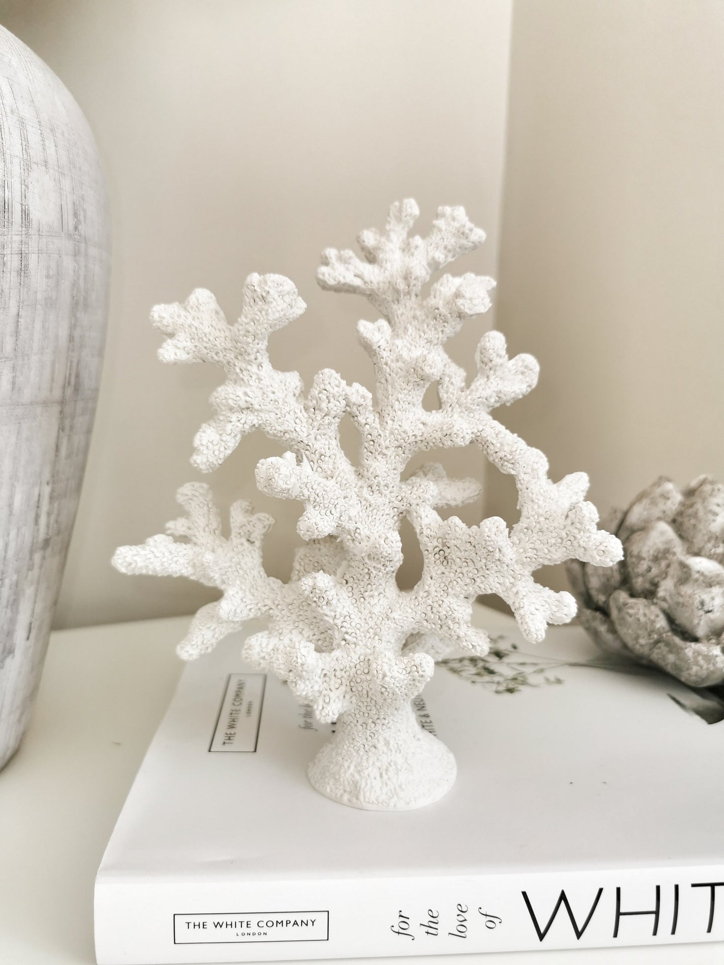 White Stone Resin Decorative Coral