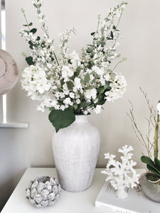 Artificial Cream Berry Leaf Spray Stem