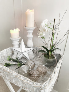 White Metal Barn Star - 20cm