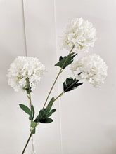 Load image into Gallery viewer, Silk 3 Head Fluffy Hydrangea Stem  
