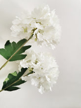 Load image into Gallery viewer, Silk 3 Head Fluffy Hydrangea Stem  
