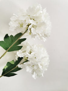 Silk 3 Head Fluffy Hydrangea Stem  