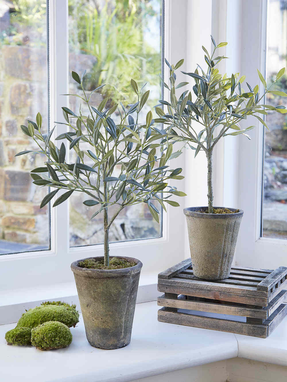 Faux/Artificial Olive Tree in Ceramic Pot